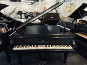 Steinway Model M 5'7" Ebony Satin Grand Piano